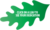 Click on a leaf to see dedicaton.